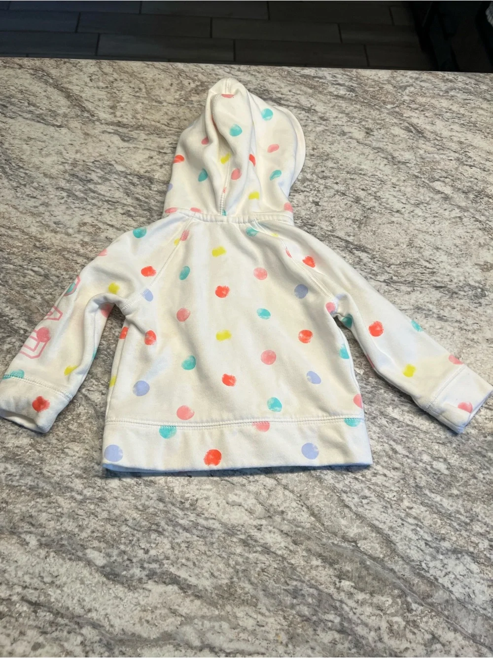 Gap X Disney Minnie Mouse Cream Polka Dot Hoodie 18-24 months preloved